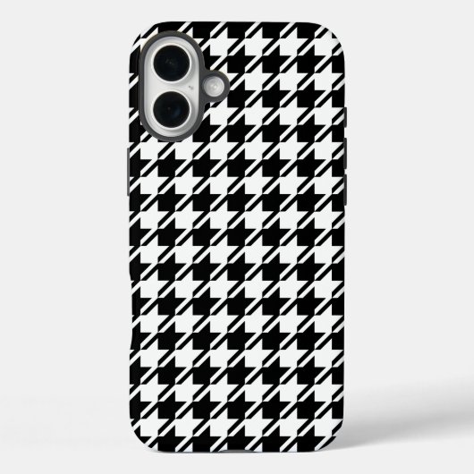 Houndstooth BW RPT-patroon Case-Mate iPhone Case (Achterkant)