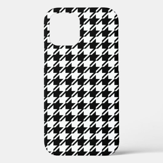 Houndstooth BW RPT-patroon Case-Mate iPhone Case (Achterkant)