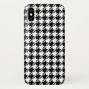 Houndstooth BW RPT-patroon Case-Mate iPhone Case