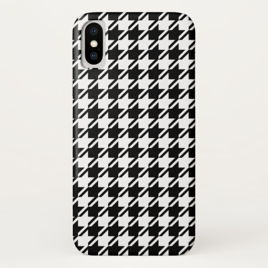 Houndstooth BW RPT-patroon Case-Mate iPhone Case (Achterkant)