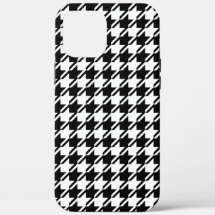 Houndstooth BW RPT-patroon Case-Mate iPhone Case