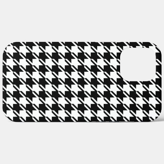 Houndstooth BW RPT-patroon Case-Mate iPhone Case (Achterkant (horizontaal))