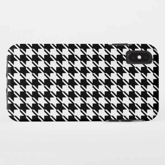 Houndstooth BW RPT-patroon Case-Mate iPhone Case (Achterkant (horizontaal))