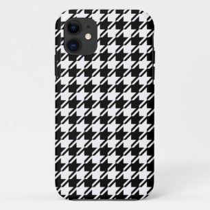 Houndstooth BW RPT-patroon Case-Mate iPhone Case