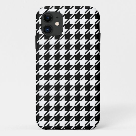 Houndstooth BW RPT-patroon Case-Mate iPhone Case (Achterkant)