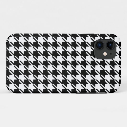 Houndstooth BW RPT-patroon Case-Mate iPhone Case (Achterkant (horizontaal))