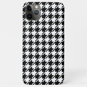 Houndstooth BW RPT-patroon Case-Mate iPhone Case