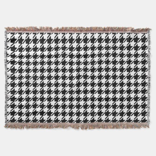 Houndstooth BW RPT-patroon Deken (Voorkant)