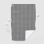 Houndstooth BW RPT-patroon Golfhanddoek (Insitu)
