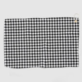 Houndstooth BW RPT-patroon Golfhanddoek (Horizontaal)