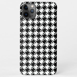 Houndstooth BW RPT-patroon iPhone 11Pro Max Hoesje