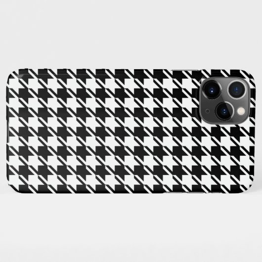 Houndstooth BW RPT-patroon iPhone Hoesje (Achterkant horizontaal)