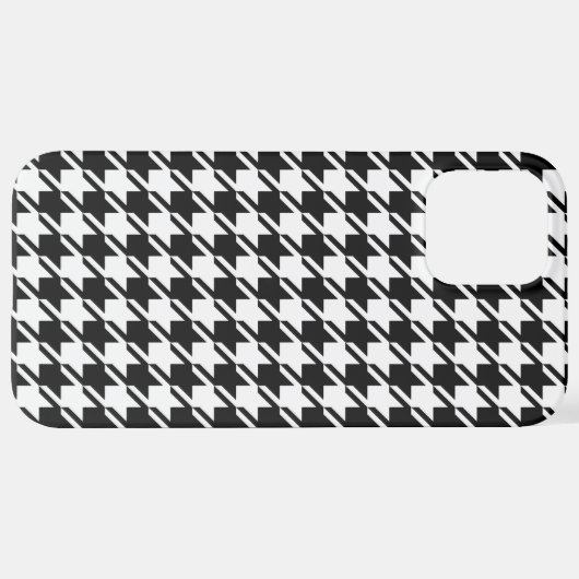 Houndstooth BW RPT-patroon iPhone Hoesje (Achterkant horizontaal)