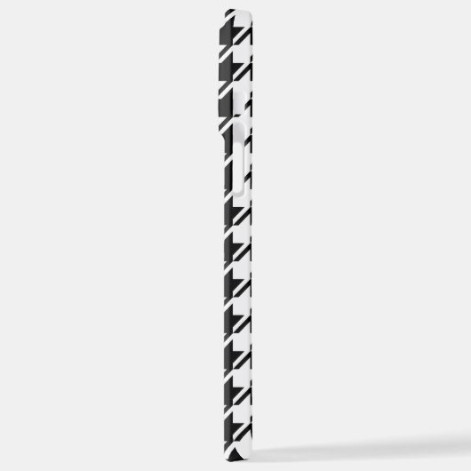 Houndstooth BW RPT-patroon iPhone Hoesje (Linkerkant)
