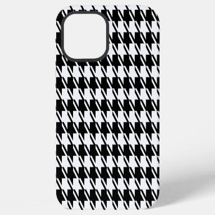 Houndstooth BW RPT-patroon iPhone 12 Pro Max Hoesje