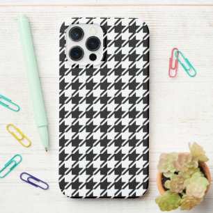 Houndstooth BW RPT-patroon iPhone 12 Pro Max Hoesje