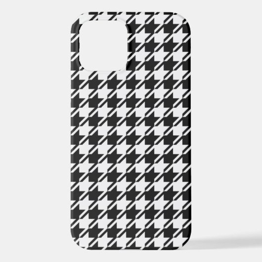 Houndstooth BW RPT-patroon iPhone Hoesje (Achterkant)