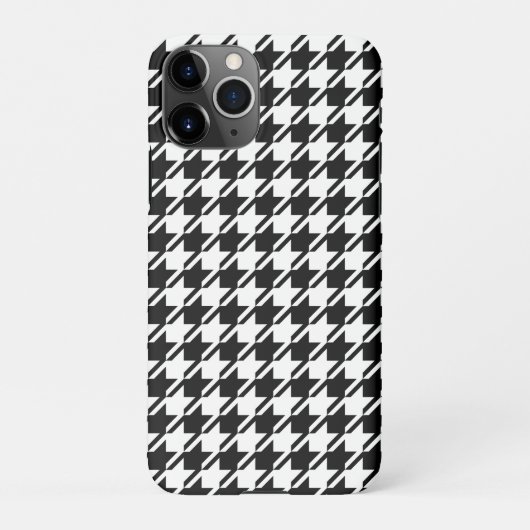 Houndstooth BW RPT-patroon iPhone Hoesje (Achterkant)