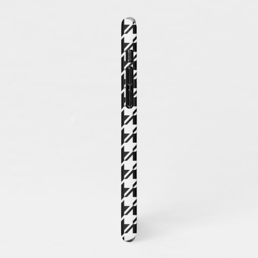 Houndstooth BW RPT-patroon iPhone Hoesje (Linkerkant)