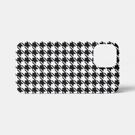 Houndstooth BW RPT-patroon iPhone Hoesje (Achterkant horizontaal)