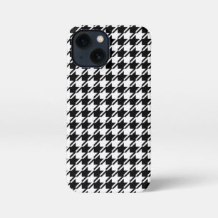 Houndstooth BW RPT-patroon iPhone 13 Mini Hoesje
