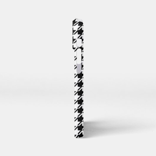 Houndstooth BW RPT-patroon iPhone Hoesje (Linkerkant)