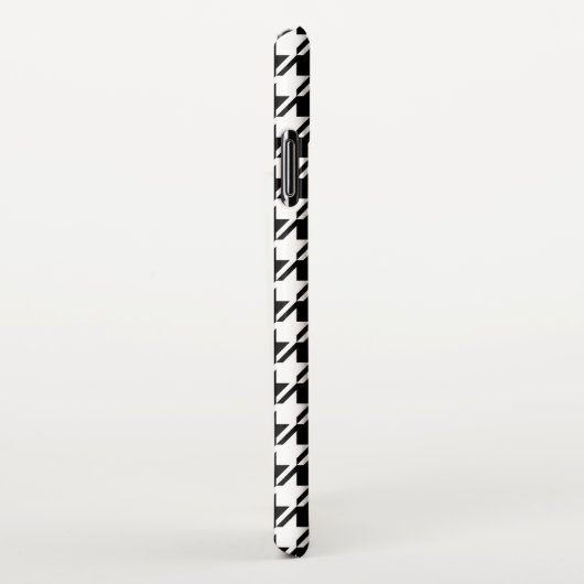 Houndstooth BW RPT-patroon iPhone Hoesje (Rechterkant)