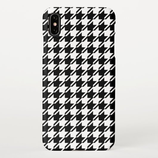 Houndstooth BW RPT-patroon iPhone Hoesje (Achterkant)