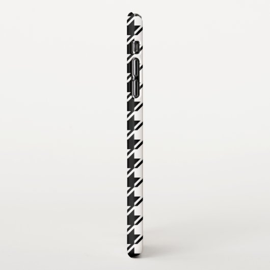 Houndstooth BW RPT-patroon iPhone Hoesje (Linkerkant)