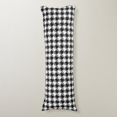 Houndstooth BW RPT-patroon Lichaamskussen (Voorkant Verticaal)
