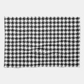 Houndstooth BW RPT-patroon Theedoek (Horizontaal)