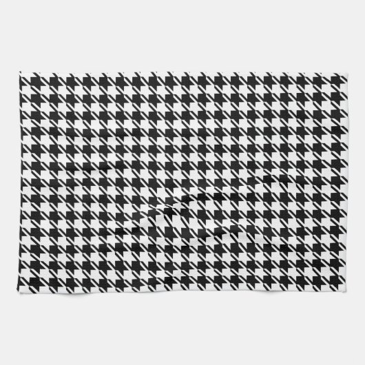 Houndstooth BW RPT-patroon Theedoek (Horizontaal)