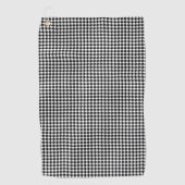 Houndstooth BW SML Pattern Golfhanddoek (Voorkant)
