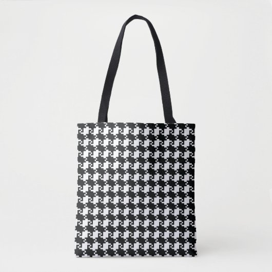 Houndstooth-Canvas tas (Voorkant)