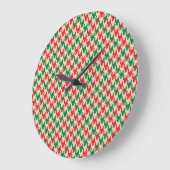 Houndstooth check patroon, hond tand ontwerp. grote klok (Hoek)
