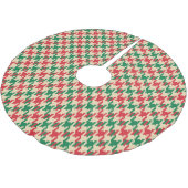 Houndstooth check patroon, hond tand ontwerp. kerstboom rok (Gekanteld)