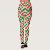 Houndstooth check patroon, hond tand ontwerp. leggings (Achterkant)