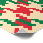 Houndstooth check patroon, hond tand ontwerp. poster (Hoek)
