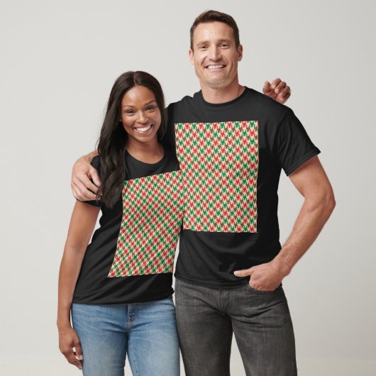 Houndstooth check patroon, hond tand ontwerp. t-shirt (Unisex)