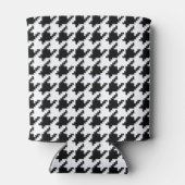 Houndstooth Check Patroon met 8 bits Pixel Blikjeskoeler (Achterkant)