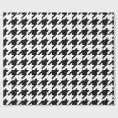 Houndstooth Check Patroon met 8 bits Pixel Cadeaupapier (Vlak)