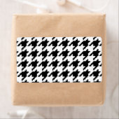 Houndstooth Check Patroon met 8 bits Pixel Etiket (Insitu)