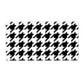 Houndstooth Check Patroon met 8 bits Pixel Etiket (Voorkant)