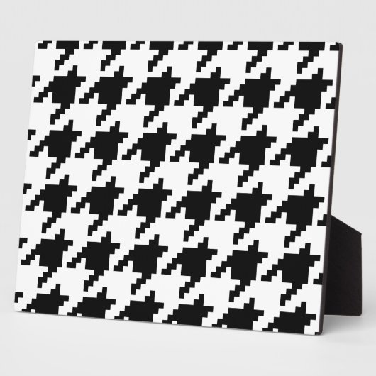 Houndstooth Check Patroon met 8 bits Pixel Fotoplaat (Zijkant)