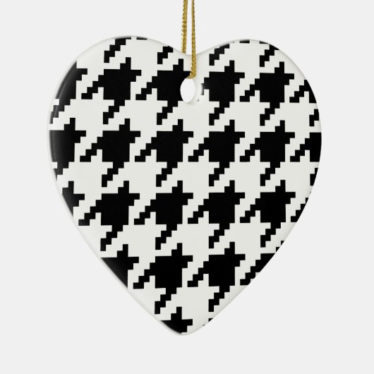 Houndstooth Check Patroon met 8 bits Pixel Keramisch Ornament (Rechts)