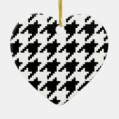 Houndstooth Check Patroon met 8 bits Pixel Keramisch Ornament (Voorkant)