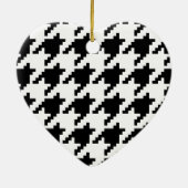 Houndstooth Check Patroon met 8 bits Pixel Keramisch Ornament (Achterkant)