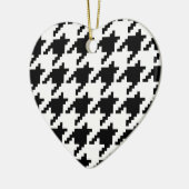 Houndstooth Check Patroon met 8 bits Pixel Keramisch Ornament (Links)