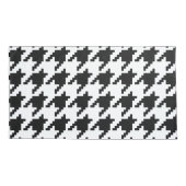 Houndstooth Check Patroon met 8 bits Pixel Kussensloop (Achterkant-Links)