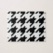 Houndstooth Check Patroon met 8 bits Pixel Legpuzzel (Horizontaal)